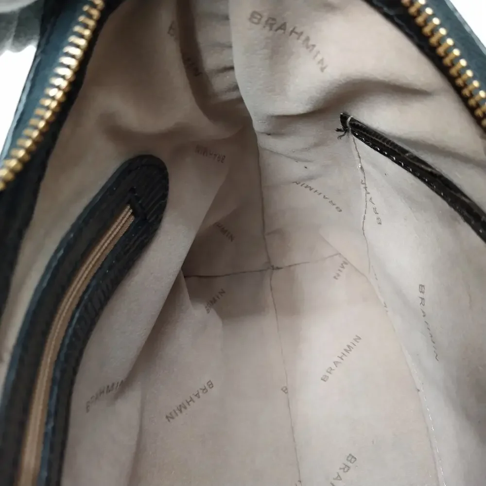 Brahmin Bekka Brown Leather Zipper Closure Hobo Shoulder Bag